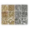 Panduro Jewellery Acrylic spacers mellandelar i silver- och guldfärgad akrylplast ca 1280 st | Acryl