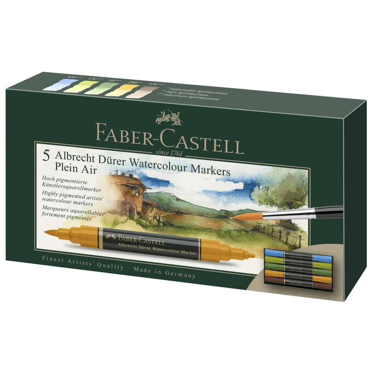 Faber-Castell A.Dürer watercol. 5st Landscap | Akvarell- & Vattenfärgspennor