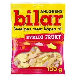 Cloetta Ahlgrens Bilar Syrlig Frukt 130 gram
