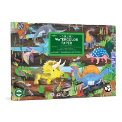Barn Eboo Akvarellblock dinosaurier, 24×16,5 cm, 16 ark