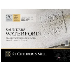 Saunders Waterford Akv.block SW 31x23 300g G/Xvit | Akvarellblock
