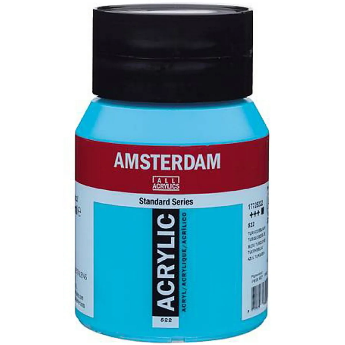 Amsterdam Acrylic akrylfärg 500 ml Turquoise Blue 522 | Akrylfärger