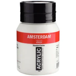 Amsterdam Acrylic akrylfärg 500 ml Zinc White 104 | Akrylfärger