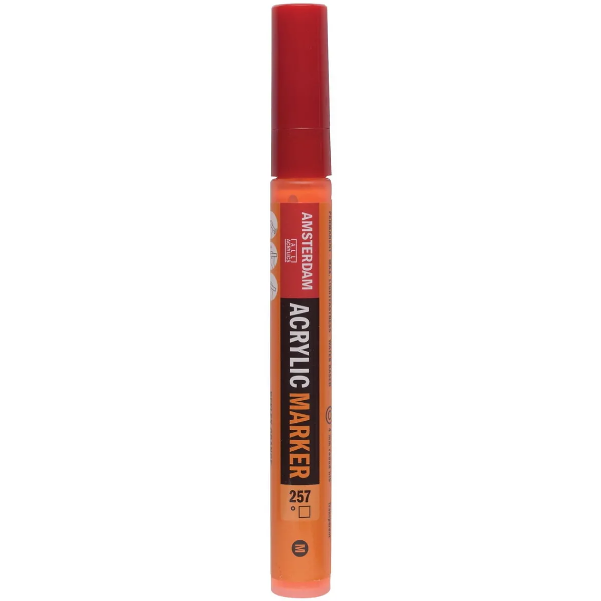 Amsterdam akrylmarker 4 mm Reflex Orange - 257 – UV, UV-färg | Tuschpennor & Markers