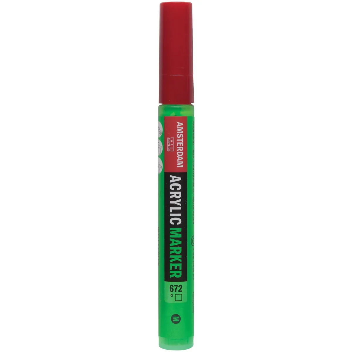 Amsterdam akrylmarker 4 mm Reflex Green - 672 – UV, UV-färg | Tuschpennor & Markers