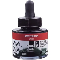 Amsterdam Ink Oxide Black 30ml | Akrylfärger