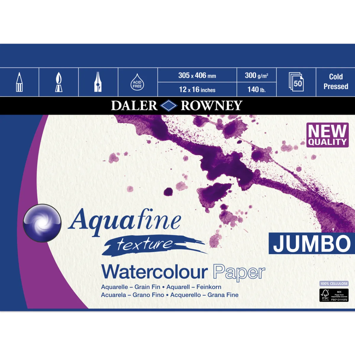 Daler-Rowney Aquafine Jumbo 406x305 mm