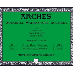 Arches akv.block GF 31x41 300g | Akvarellblock