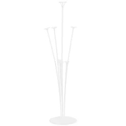 PartyDeco Ballongstativ, ballongställ av transparent plast, 7 spröt, total höjd 72 cm | Barn Ballongtillbehör