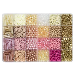 Panduro Jewellery Bead mix luxurious pärlmix med 9 olika sorters matchande pärlor | Akrylpärlor