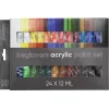 Panduro Hobby Beginners Acrylic Paint, akrylfärger för nybörjare 24×12 ml | Akrylfärger