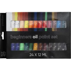 Panduro Hobby Beginners Oil Paint, oljefärger för nybörjare 24×12 ml | Oljefärger