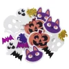 Barn Panduro Hobby 100 bitar med självhäftande funky foam / dekorgummi med roliga halloween-motiv