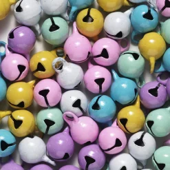 Panduro Hobby 64 bjällror bjällerklockor i pastellfärgad mix Ø6 mm | Bjällror