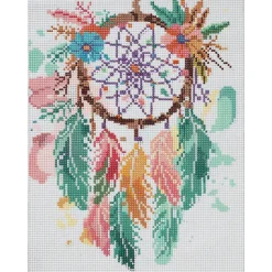 Barn Panduro Hobby Bling Dots Glow, diamond painting för barn 8+ år – självlysande drömfångare 30×40 cm