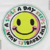 Panduro Hobby Bling Dots Glow, diamond painting för barn 8+ år – självlysande smiley Ø40 cm | Barn Bling-Dots