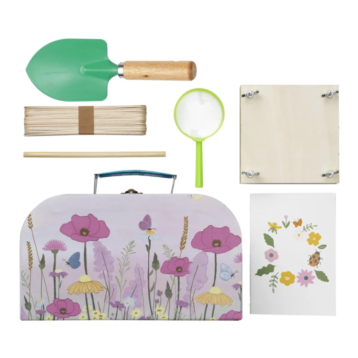 Panduro Hobby Bloom & Bug Explorer Kit, utforska naturen, pressa blommor och så egna växter! | Barn Uteleksaker