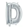 Panduro Hobby Bokstavsballong D silver 32 cm | Barn Ballonger
