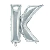 Panduro Hobby Bokstavsballong K silver 32 cm | Barn Ballonger