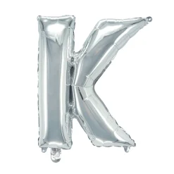 Panduro Hobby Bokstavsballong K silver 32 cm | Barn Ballonger