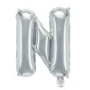 Panduro Hobby Bokstavsballong N silver 32 cm | Barn Ballonger