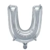 Panduro Hobby Bokstavsballong U silver 32 cm | Barn Ballonger