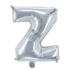 Panduro Hobby Bokstavsballong Z silver 32 cm | Barn Ballonger