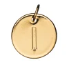 Panduro Jewellery Bokstavshänge cirkel I – Ø12 mm, mässing pläterat med 9 karat guld