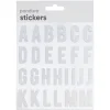 Panduro Hobby Bokstäver klistermärken A-Z iriserande guldtoner, 52 alfabet-stickers, 25 mm längd
