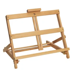 Panduro Hobby Bordsstaffli av bokträ, fällbart staffli med 4 vinklar, 41,5×36 / 52 cm | Stafflier