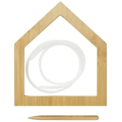 Panduro Hobby Broderiram husform av ljust trä 19×21,5 cm + gummilist och träpinne | Broderitillbehör
