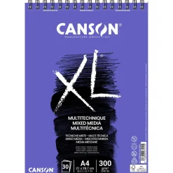 Canson XL Mix-Media block A4 210×297 mm, 30 ark, 300g/m² | Block
