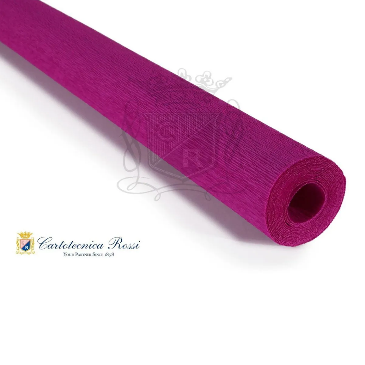 Cartotecnica Rossi kräppapper 376 – fuchsia, 90 g rulle (120 g/m²) à 50×150 cm | Crepepapper