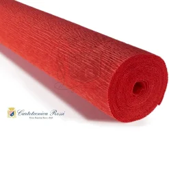Cartotecnica Rossi kräppapper 618 – tomatröd, 180 g rulle (144 g/m²) à 50×250 cm | Crepepapper