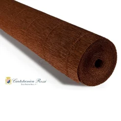 Cartotecnica Rossi kräppapper 568 – brun, 180 g rulle (144 g/m²) à 50×250 cm | Crepepapper