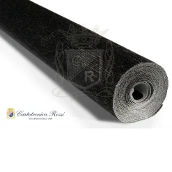 Cartotecnica Rossi kräppapper 919 – svart metallic, 140 g rulle (112 g/m²) à 50×250 cm | Crepepapper