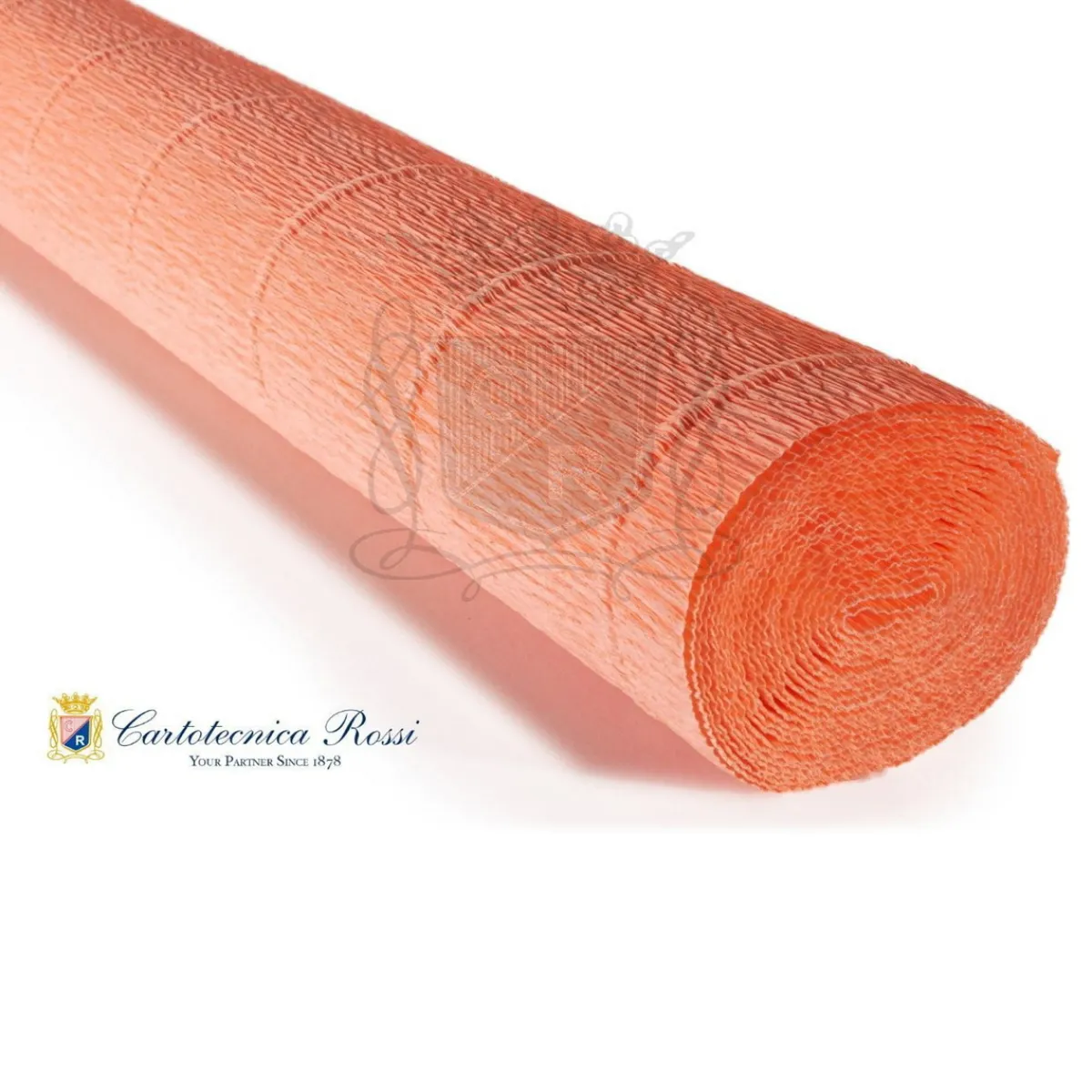Cartotecnica Rossi kräppapper 617 – orange, 180 g rulle (144 g/m²) à 50×250 cm | Crepepapper