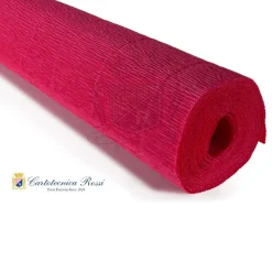 Cartotecnica Rossi kräppapper 580 – ljusröd, 180 g rulle (144 g/m²) à 50×250 cm