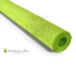 Cartotecnica Rossi kräppapper 353 – lindblomsgrön, 90 g rulle (120 g/m²) à 50×150 cm | Crepepapper