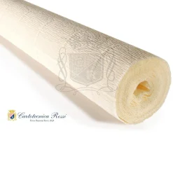 Cartotecnica Rossi kräppapper 603 – ljus ivory, 180 g rulle (144 g/m²) à 50×250 cm | Crepepapper