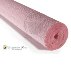 Cartotecnica Rossi kräppapper 17A3 – ljungrosa, 180 g rulle (144 g/m²) à 50×250 cm | Crepepapper