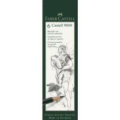 Faber-Castell Castell 9000 (HB-8B) 6 st | Blyerts- & Grafitpennor
