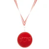 Asba Chokladmedalj I love you med medaljband. Mjölkchoklad. Ø7,5 cm. Vikt 23 gram
