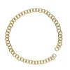 Panduro Jewellery 18 cm lång guldfärgad kedja ringkedja för armband, smyckeskedja med runda länkar