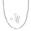 Panduro Jewellery 80 cm lång kedja / smyckeskedja – mässing pläterad med 925 sterling silver