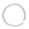Panduro Jewellery 18 cm lång silverfärgad kedja ringkedja för armband, smyckeskedja med runda länkar | Kedjor