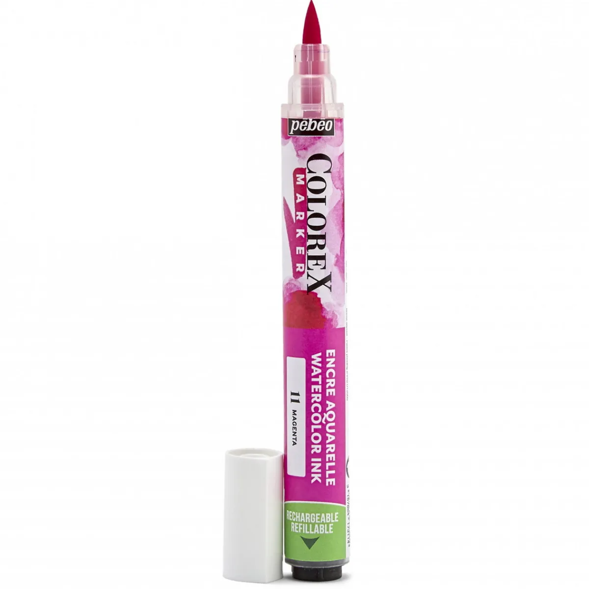 Pebeo Colorex Marker Magenta – marker med akvarellbläck och penselspets