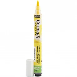 Pebeo Colorex Marker Primary Yellow – marker med akvarellbläck och penselspets | Akvarell- & Vattenfärger