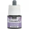 Pebeo Colorex Watercolor Ink 45 ml Paynes Grey – burk med akvarellbläck och pipett