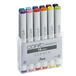 Copic Sketch basic set 12 | Tuschpennor & Markers